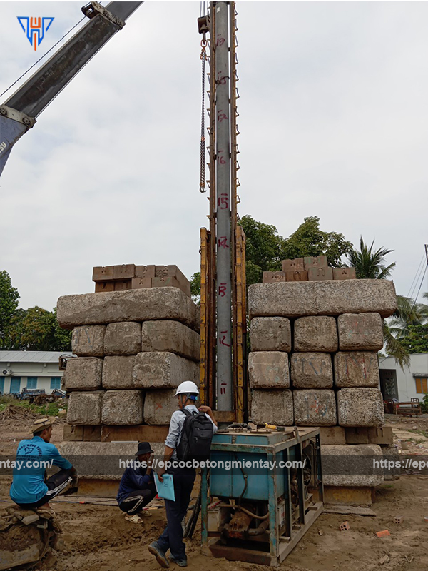 Ép cọc bê tông trọn gói giá rẻ miền Tây